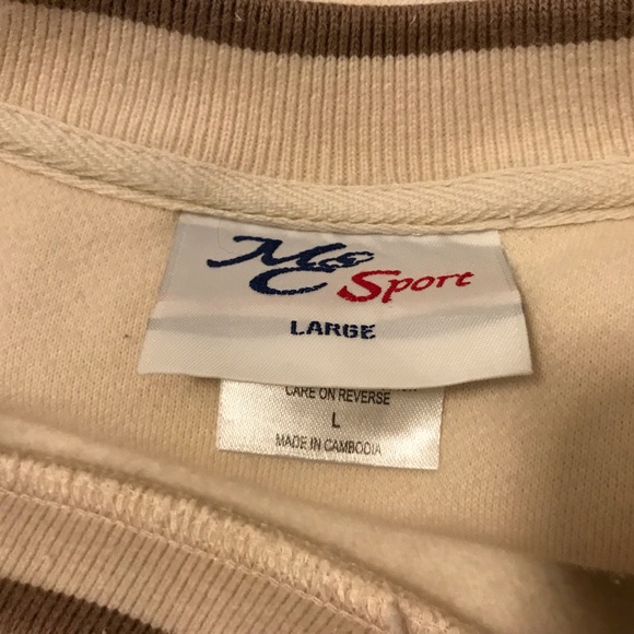 Vintage boat sweatshirt cream size L - Picture 13 of 15